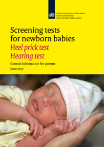 Hielprik en gehoortest bij pasgeborenen – Engels | Heel prick screening and hearing test in newborns