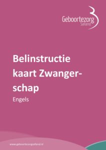 Belinstructiekaart – Zwangerschap – Engels | instructions for calling a counselor – pregnancy