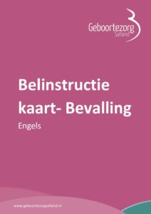 Belinstructiekaart – Bevalling – Engels | Instructions for calling a consultant – childbirth